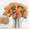 Artificial Flowers Bulbous Chrysanthemum Peony Valentine's Day Garland Home Living Room Bonsai Wedding Bridal Bouquet Decora Box
