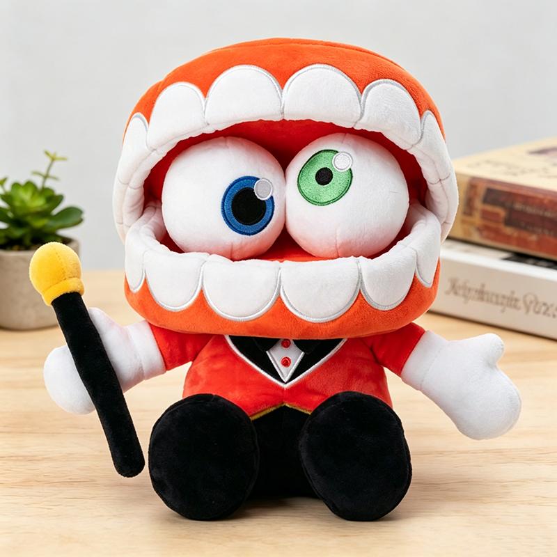 Circus Plush Caine Ringmaster and Jax Suit Pomni Soft Stuffed Dolls Digital Circus Characters Plushies for Fans Kids Birthday Gift 20cm красный