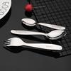 Cute Deer 304 Stainless Steel Flatware Children Cutlery Western Style Fork Spoon Knife Teaspoon Set Baby Feeding Safe Tableware