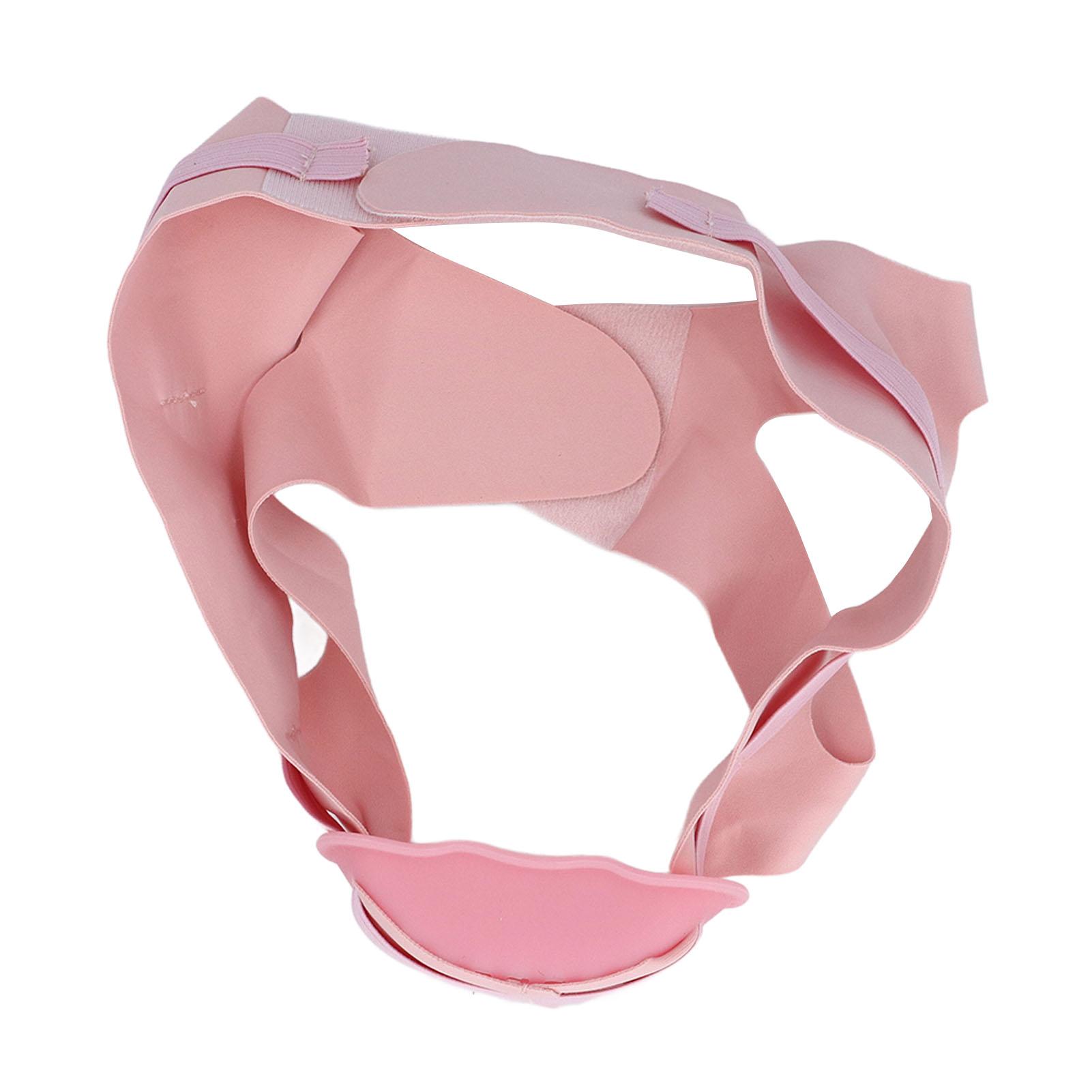 

Anti Snoring Chin Strap Adjustable Keep Mouth Closed Anti Snore Chin Strap Device for Sleeping Pink рожевий