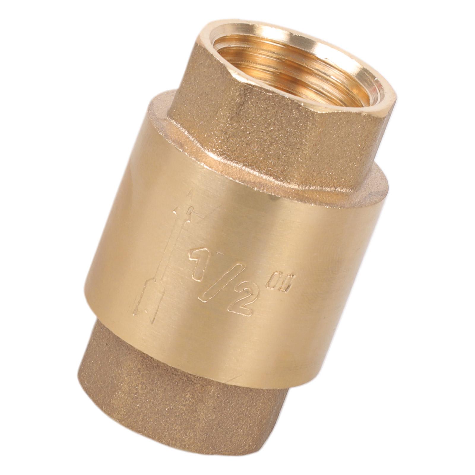 

DN20/DN15 Brass Thread In-Line Spring Check Valve Single Way Connector Water Non Return Valve For Water Control C