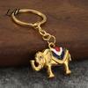 Animal Decorative Accessory Zinc Alloy Elephant Keychain Car Key Ring Holder Lightweight Keychain Pendant Handbags Backpacks Charm for Men