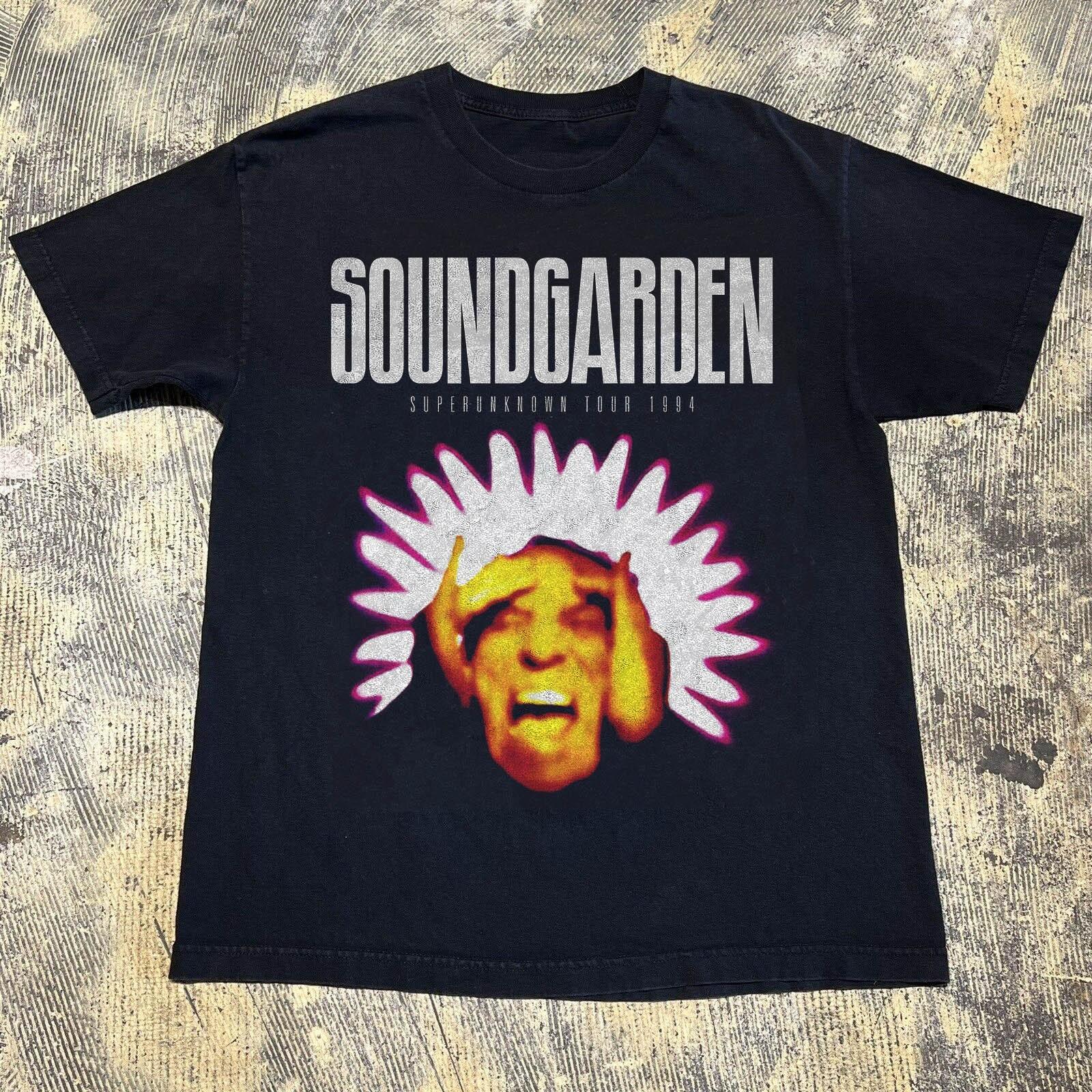 Soundgarden Superunknown Tour 1994 Black Unisex T-shirt Size S-5XL M