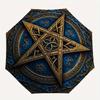 Blue Pentagram Wall Decor: Mystical Art for Your SpaceUmbrella, Portable 3-Fold Umbrella for Men & Women,Christmas Gift ES191