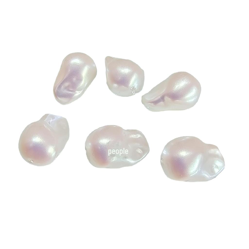 Lebhaftes Fantasy-Pink Barock Unregelmäßige Imitationsperlen für DIY-Schmuck