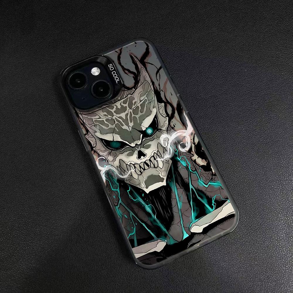 Hot Anime Kaiju No. 8 Phone Case For iPhone 16e 16 15 14 13 12 11 mini Pro Max X XR XSMAX 8 7 Plus Anti Fall Matte Back Cover iPhone 12 Pro