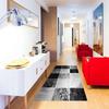 Black Cube Pattern Rug 80x150