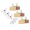 3 Pairs Sturdy Disc Brake Pads High-Performance Brake Pads Replacement Kit Bike Maintenance