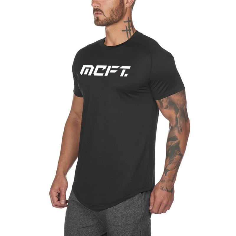 Do The Work  Brand Gym Sports Mens Mesh Bodybuilding Fitness Slim Fit Quick-drying Tight Summer Fashion Casual Cool T-shirt Homme