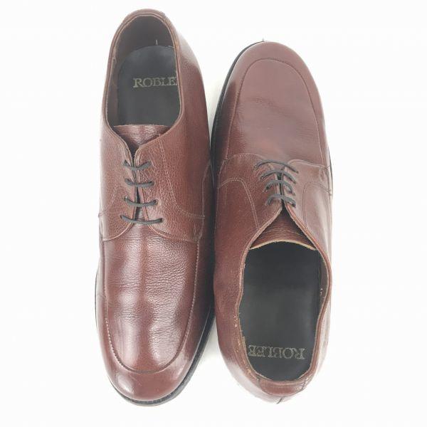 Vintage/ROBLEE/Goodyear Pebbled Leather U-Tip Skor/27.5/Brun/Klänning/Business(BEGAGNAD)