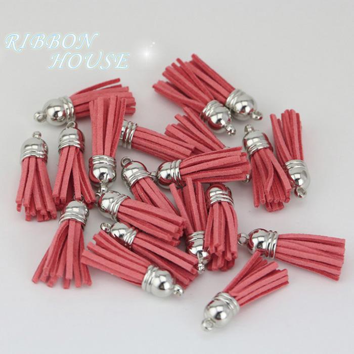 (20 pcs/lot) Tassel Vintage Leather Tassels Fringe for Purl Macrame DIY Jewelry Keychain Cellphone Straps Pendant