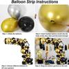 127PCS black and gold latex balloon set suitable for birthday parties, weddings, Valentine's Day party decorations