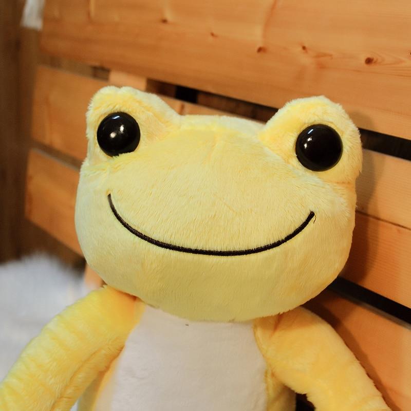 Charming Frog Plush Toy Colorful Cartoon Plush Smile Frog Pillow Stuffed Soft Dolls Children Baby Nice Birthday Xmas Gift