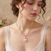 Collana Serie Piante Fresche di Nicchia Collana con Ciondolo Stampa a Colori Fragola Limone Fiocco Catena per la Clavicola Fai da Te