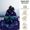 1pc Butterfly Art Blanket,Living Room, Travel, Camping, Car Blankets