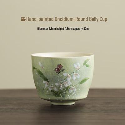 Yi Pan Hand-painted Kohiki Ceramic Tea Cup