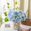 Single Stem Artificial Hydrangea Flower Heads for Home Decor & Crafts