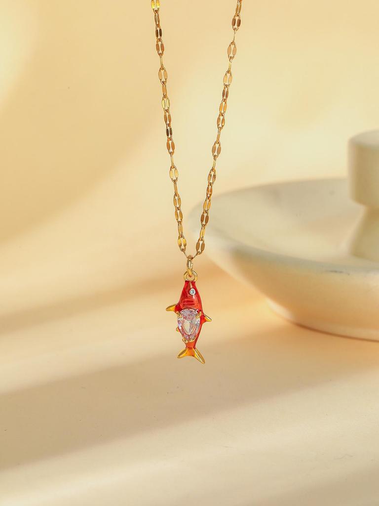 Boho rybí náhrdelník: Prázdninový styl, Lehký luxus klíční kosti, Doprava zdarma