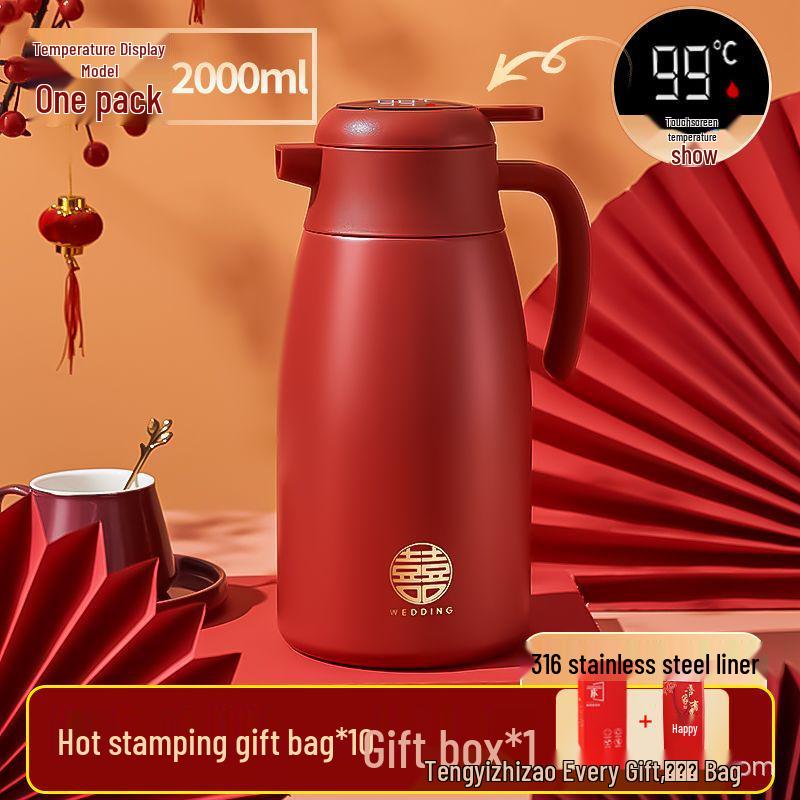 316 Stainless Steel Insulated Thermos Set: Large Capacity Hot Water Bottles for Weddings