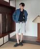 C Logo Regular Sweat Shorts Melange Grey