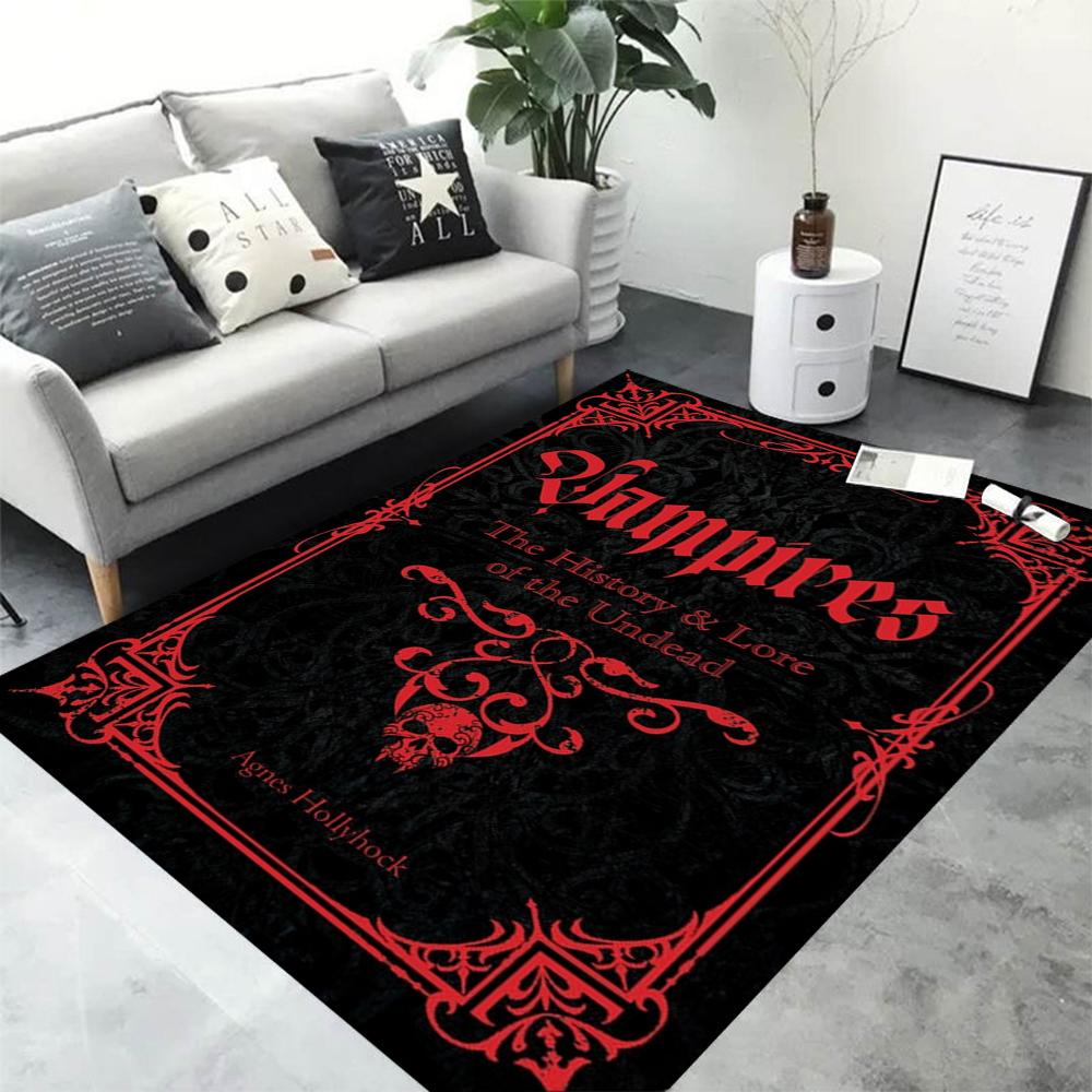 Hexerei Gothic Bereichsteppich Schlafzimmer Sofa Rutschfester Teppich Badezimmer Fußmatten Küche Eingang Fußmatte Heimdekoration