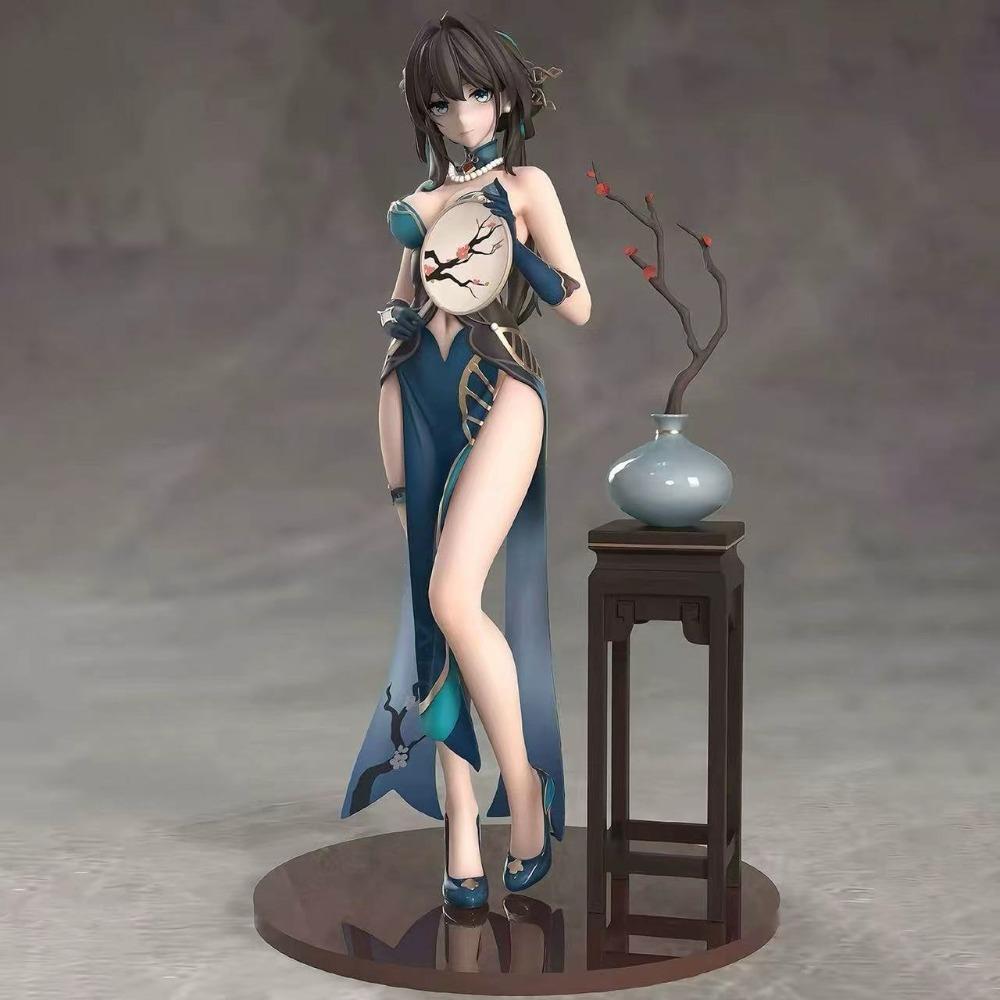 Honkai Star Rail Ruan Mei Qipao Anime Action Figure 24cm PVC Static Beauty Girl Collectible Model PC Case Ornament Toys Gift