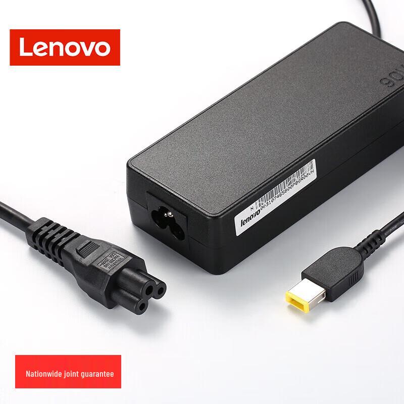 Lenovo Original 90W Square Port ThinkPad AC Adapter