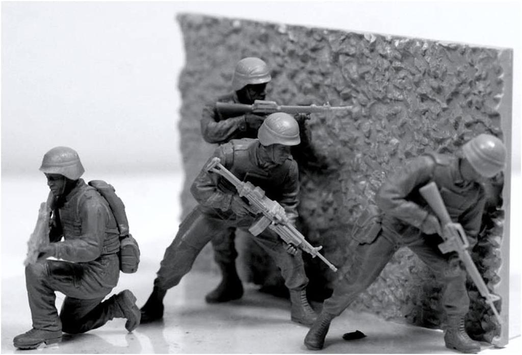 Master Box 1/35 Scale US Marine Corps Middle East Security Deployment with Various Equipment, Set of 4 Plastic Model Kits, MB35075
