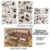 My Home Theme Cabin Scene Stickers Cottage 3D Stacking Stickers Landscape Stickers  Art Crafts