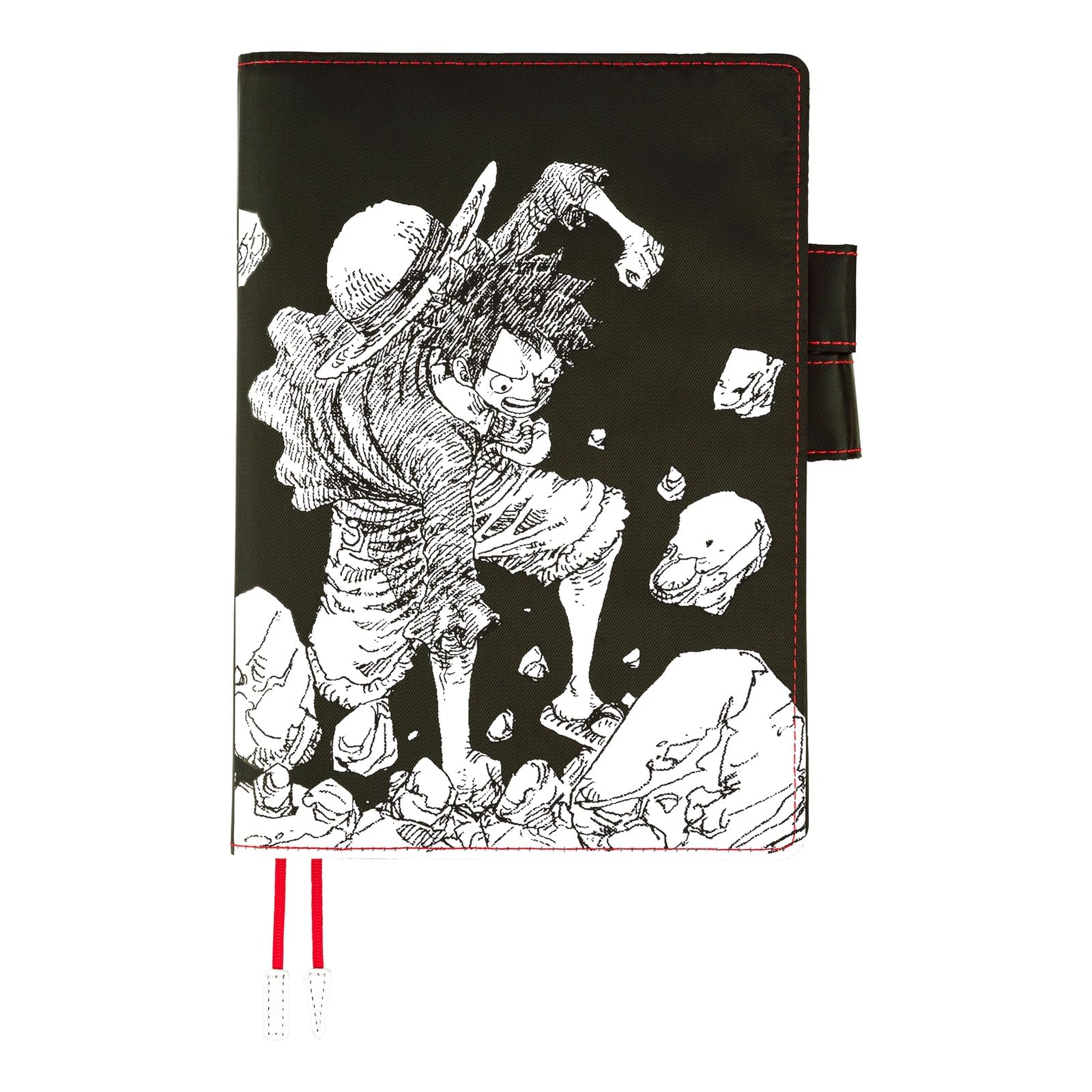 

Обложка для планировщика Hobonichi Techo Cousin ONE PIECE Шляпа Луффи ЧЕРНАЯ (A5) журнал/Трубочка чёрный