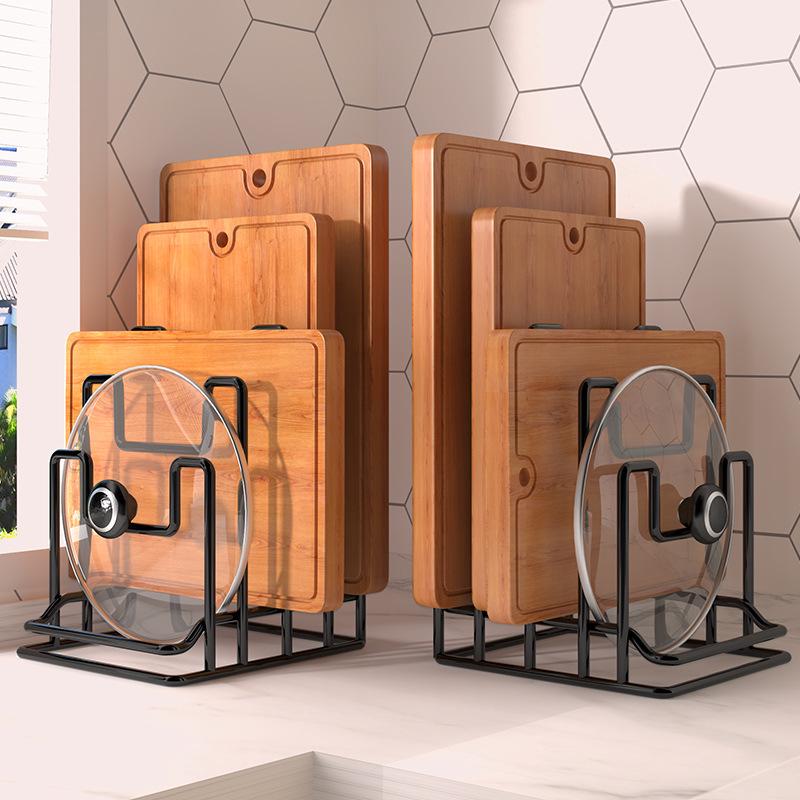 Multi-layer Kitchen Rack for Cutting Boards, Chopping Boards, and Pot Lids