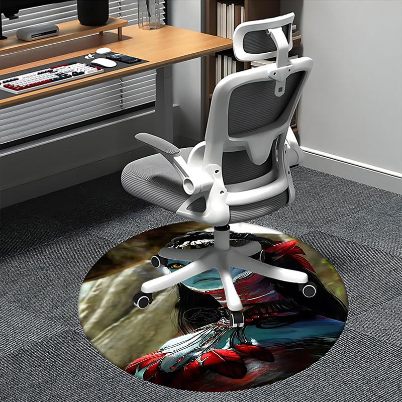 

Avatar Inspired Chair Mat Round Carpet for Home Decor, Office Use, and Gifts Perfect for Living Room, Bedrooms0228b 80cm by 80cm