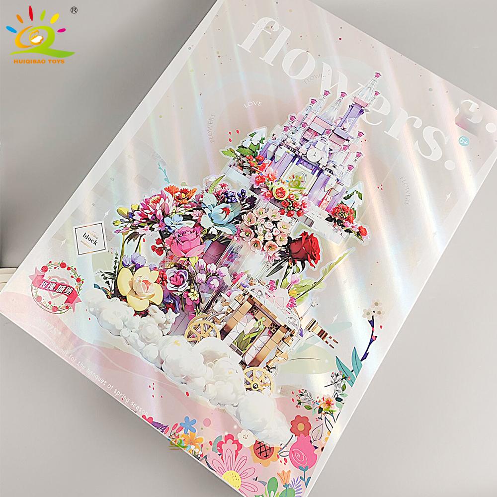 HUIQIBAO MOC City Medieval Architecture Style Castle House Building Blocks Bricks Toys for Kid Gifts Children Construction Toys