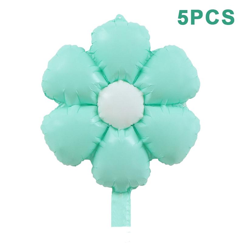 5Pcs/Set Candy Color Daisy Balloon Sun Flower Foil Balloons Photo Props Wedding Birthday Party Decorations