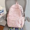 Schoolbag1011 New Printed Backpack Junior High School College Student Schoolbag High Value Large Capacity Commuter Backpack