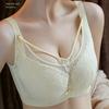 European and American Breathable Plus Size Bra Sexy Mesh Soft Steel Ring Exquisite Lace U-shaped Beautiful Back Plus Size Underwear