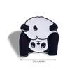 Panda Pins Backpack Pins Alloy Enamel Brooch Funny Panda Brooch Cowboy Badge Pin for Bookbags Clothes Jackets Hat Decor