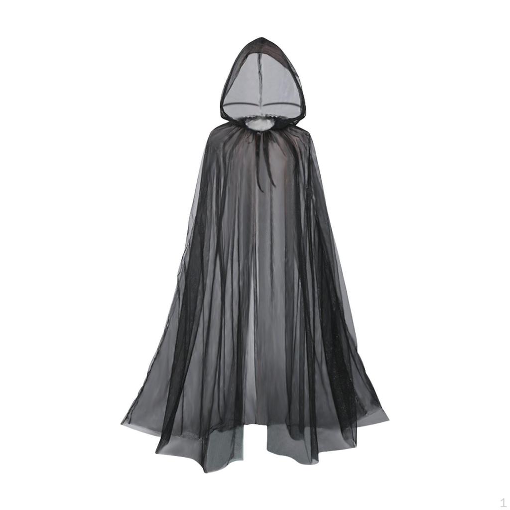 Witch Cape for Halloween Celebrations with Hooded Cloak And Accessories