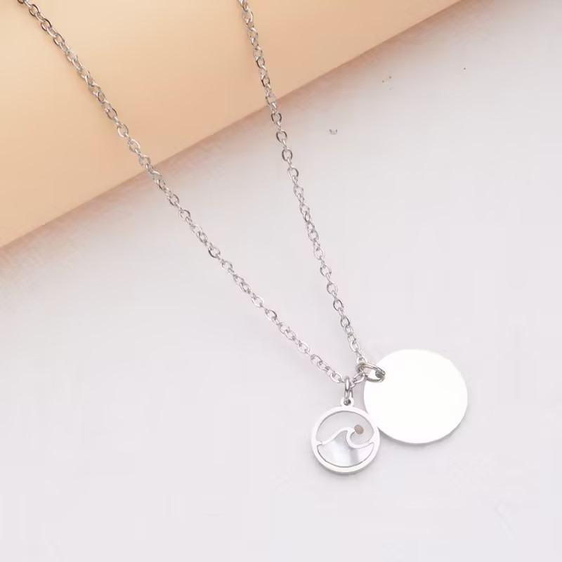 

Mustard Seed Pendant Necklace, Mountain Mustard Seed Wishing Necklace Blank steel color