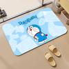 Anime D-Doraemons Floor Mat Diatomite Bath Mat, Quick Dry Absorbent Non-Slip Door Mat