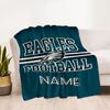 Eagles Footballtrikot Personalisierte Textdecke Geschenk Personalisierte Decke Weich Warm Gemütlich Geeignet für Heimdekoration Wohnzimmer Sofa Picknicks