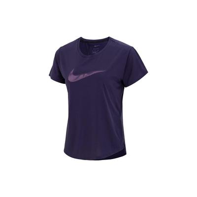 Logo Print Fitness Training Short Sleeve Top Women Tops Navy FB4697-555