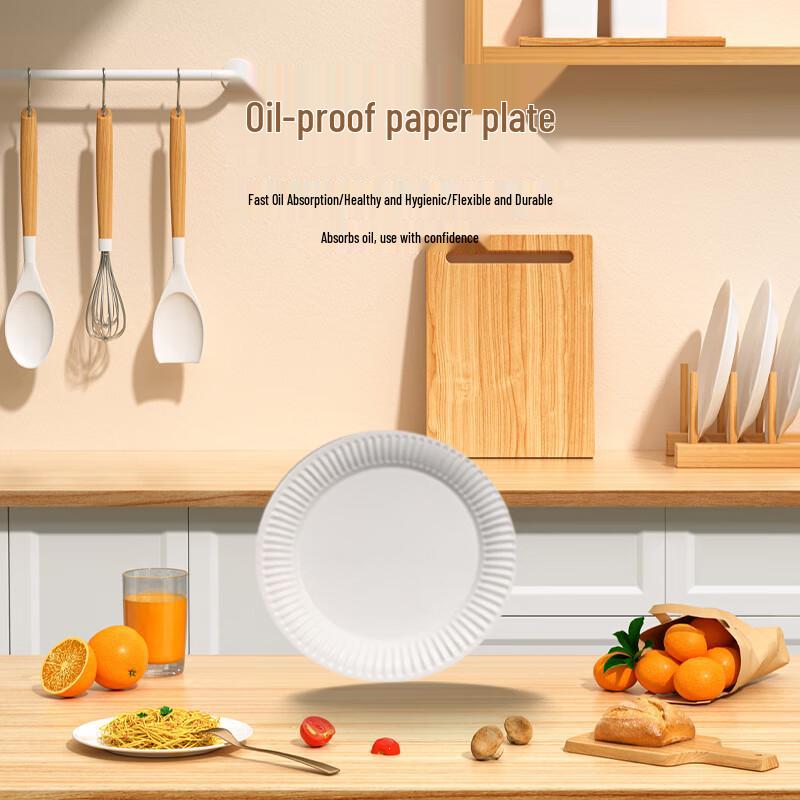 7-inch Round Disposable Paper Plates