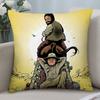Federa Cuscino T-Terence Hill E Bud S-Spencer Copricuscini Corti in Peluche Decorativi per Divano Casa Stampa Double-Sided Copricuscino