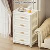 Storage Cabinet Strong Load-Bearing Heavy Duty Storage Organizer with Pulley Design Bedroom Living Room Decor