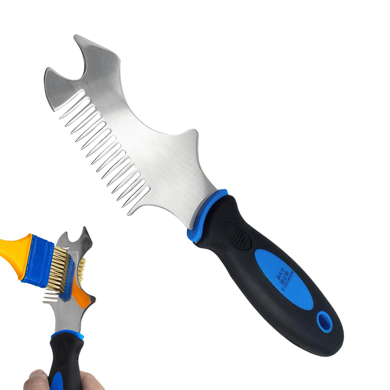 

Paint Brush Comb Brush Roller Cleaner Tool Stainless Steel Paintbrushes Rollers Maintaining Paint Brush Comb CHINA