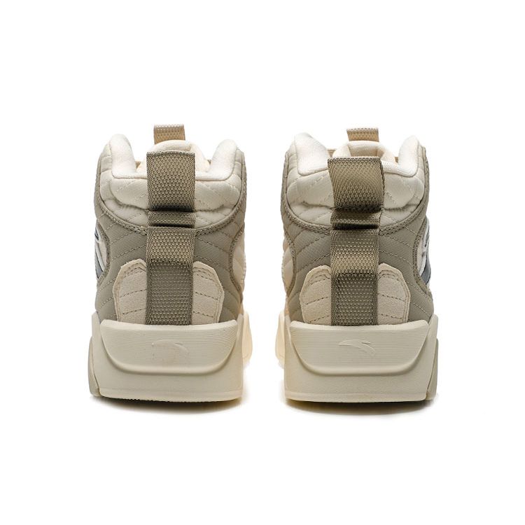 Anta Lifestyle Series Trendy Versatile High-Top Skate Shoes Men Sneakers White Yellow 112248088-3