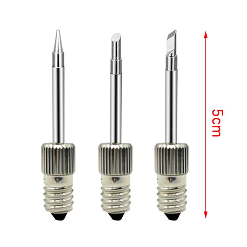 Welding Soldering Tips Usb Soldering Iron Head Replacements Threaded Soldering Tip Fits For E10 Interface Soldering Iron