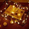 USB Battery Powered LED Fairy String Lights - Remote Control, Flashing Round Ball, Outdoor Decoration, Christmas Holiday.