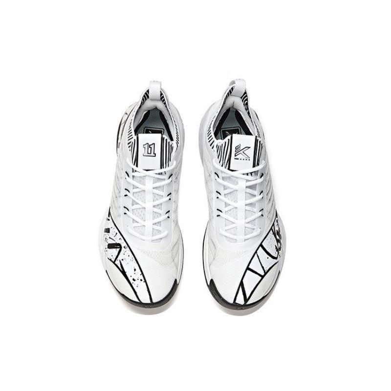 Anta Men KT6 Klay Thompson Low-top Basketball Shoes White Black 112121102-5